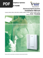 KX-TA308 Instalation Manual