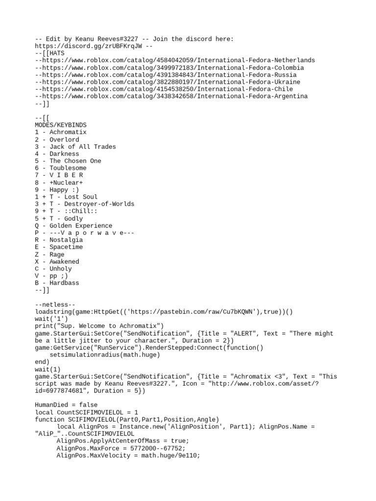 Free Exploit For Roblox | PDF | Function (Mathematics)