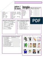 Verb to Be Grammar Drills 803