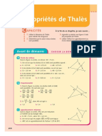 Propriétés de Thalès: Avant de Démarrer