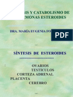 Biosíntesis y Catabolismo de Hormonas Esteroides