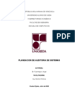 Planeacion de Auditoria de Sistemas