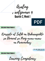 Araling Panlipunan 9: Quarter 2, Week 1