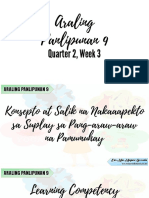 Araling Panlipunan 9: Quarter 2, Week 3