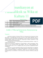 Komunikasyon at Pananaliksik Sa Wika at Kultura Notes
