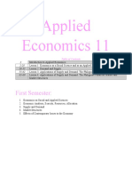 Applied Economics Notes