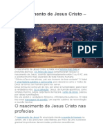 O Nascimento de Jesus Cristo