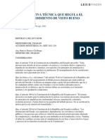 Acuerdo Ministerial - MDT-2021-219 - Procedimiento de Visto Bueno
