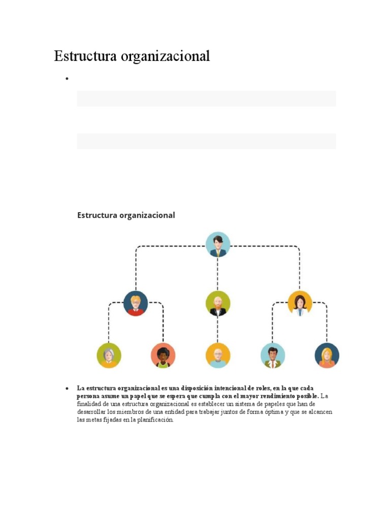 Estructura Organizacional | PDF | Crecimiento personal y profesional