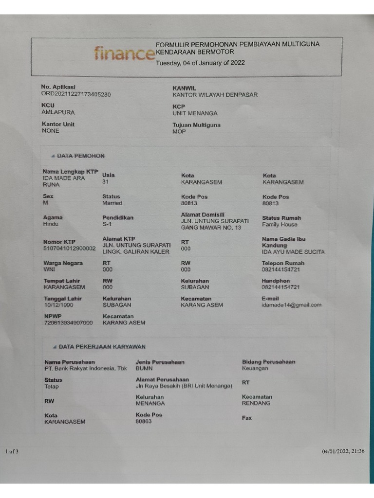 Form MOP | PDF