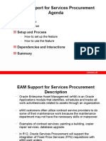 EAM Support For Services Procurement Agenda: Setup and Process