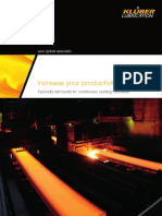 Increase Your Productivity.: Specialty Lubricants For Continuous Casting Machines