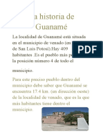 La Historia de Guanamé