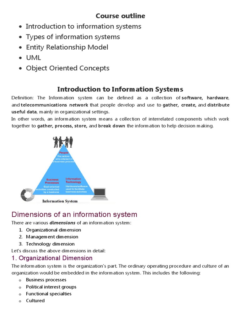 Introduction To Information Systems | PDF | Information System ...