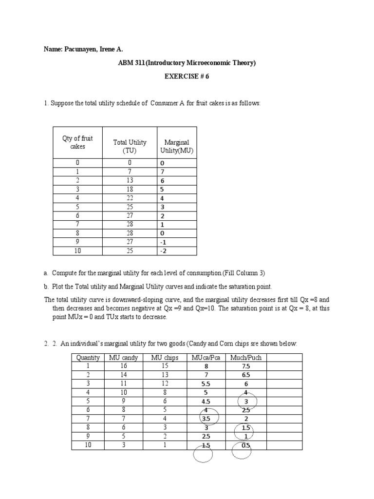 Utility Maximization in Microeconomics | PDF | Utility | Economic ...