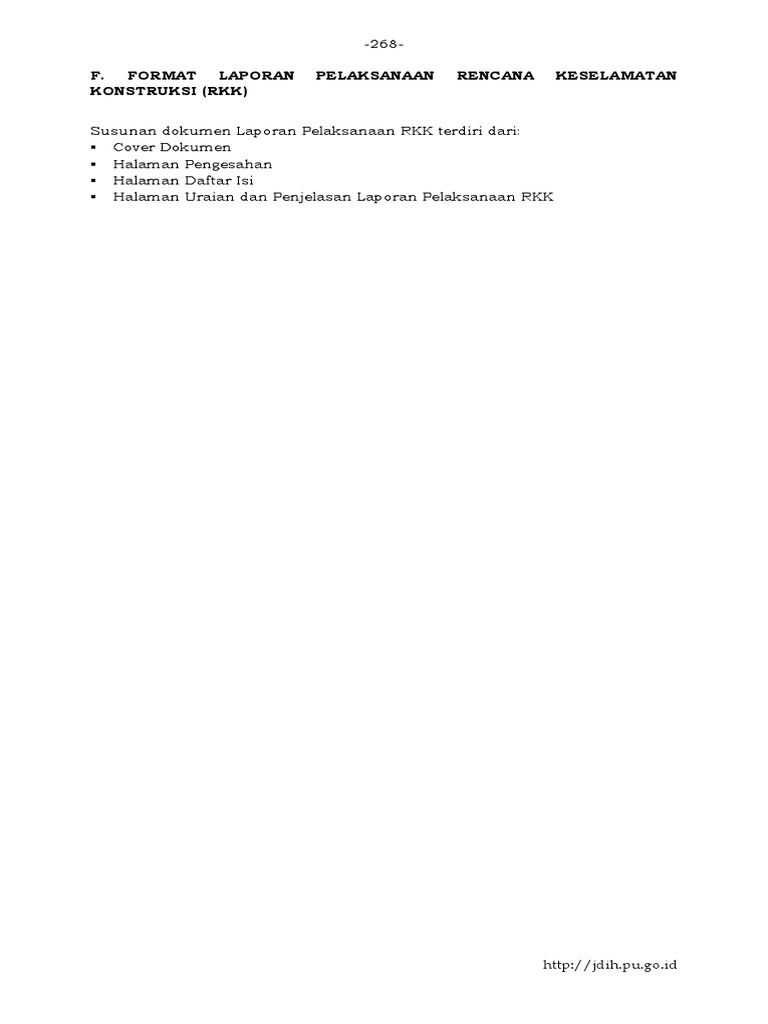 Contoh Laporan RKK Konstruksi | PDF