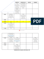 Horario 2ºb