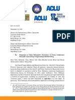 Follow-Up Letter Submitted Dec. 14, 2021, by The NAACP, ACLU and Other Interested Parties