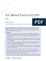 U.S. Military Forces in FY 2022: Mark F. Cancian