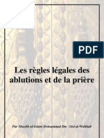 Les Regles Legales Des Ablutions Et de La Priere