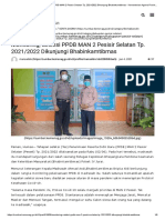 Monitoring, Seleksi PPDB MAN 2 Pesisir Selatan Tp. 2021 - 2022 Dikunjungi Bhabinkamtibmas - Kementerian Agama Provinsi Sumatera Barat