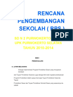 Rencana Pengembangan Sekolah (RPS) SD N 2 Purwokerto Kidul Upk Purwokerto Selatan Tahun