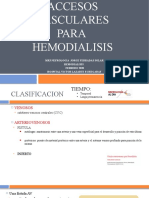 ACCESOS VASCULARES PARA HEMODIALISIS