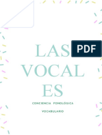 Las Vocales Conciencia Fonologica y Vocabulario