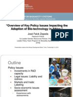 Falck Zepeda Overview of Policy Issues SSA for the AfDB April 2011