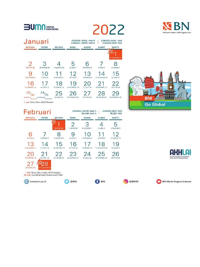 BNI Kalender 2022 PDF