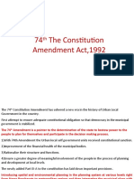74th Constitutional Amendment On 18-2-15