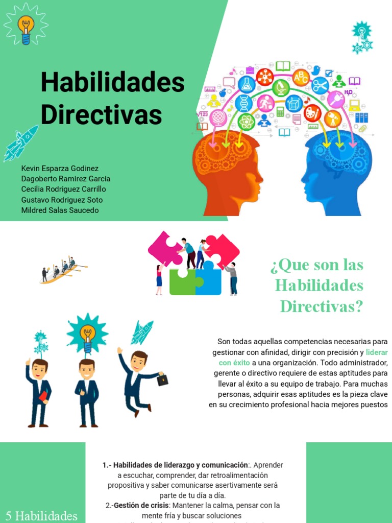 Importancia de las Habilidades Directivas | PDF | Liderazgo ...