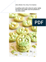 Pistachio Pudding Cookies