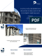 Patología de Edificios de Muros Delgados de Concreto Reforzado