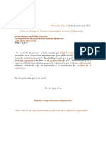 6.4 Carta de Entrega de Proyecto (Asesor Empresarial) Llena