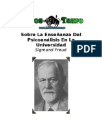 Freud, Sigmund - Sobre La Enseñanza Del Psicoanalisis en La Universidad