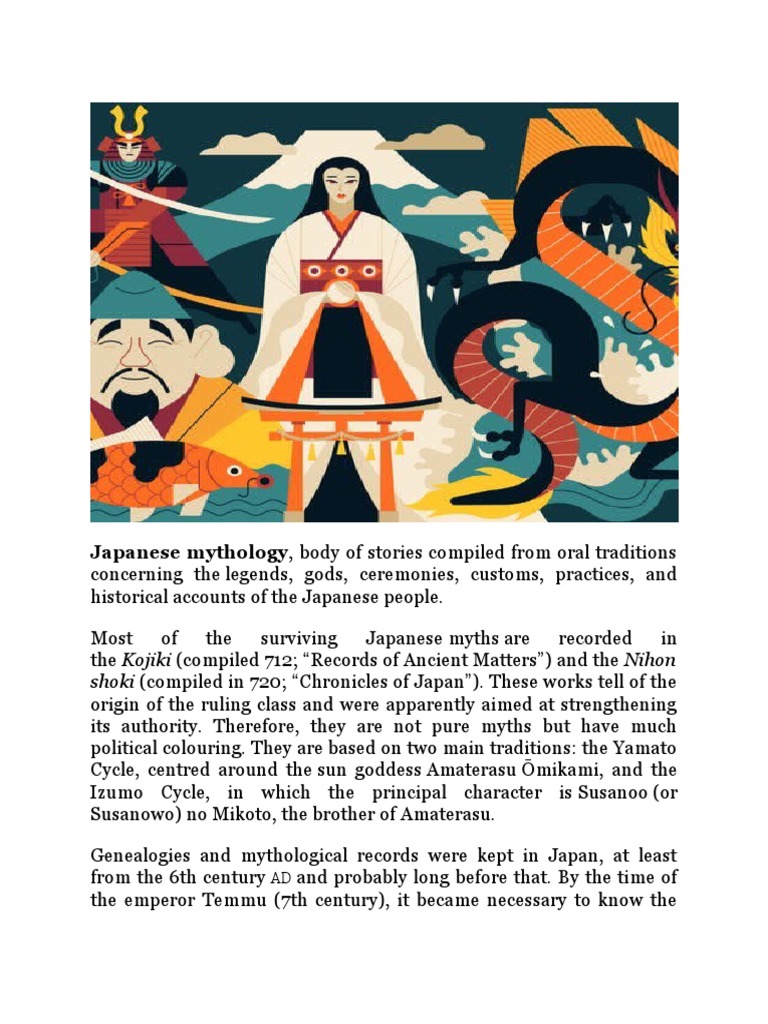 Japanese Mythology PDF Polytheism Mythology