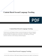 ELT Assignment - Presentation - Corrective Feedback and Content Based in Language Teaching