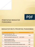 Penetapan Indikator