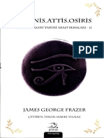James G. Frazer Adonis Attis Osiris 2 Pinhan Yayınları