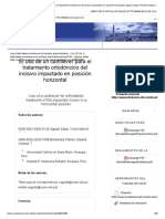 El Uso de Un Cantiléver para El Tratamiento Ortodóncico Del Incisivo Impactado en Posición Horizontal