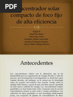 Concentrador Solar Compacto de Foco Fijo