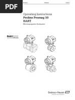 Operating Instructions Proline Promag 10 Hart: Electromagnetic Flowmeter