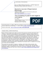 Eason 1959 The Procesing of Positive and Negative Infrmation