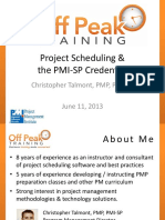 Project Scheduling & The PMI-SP Credential