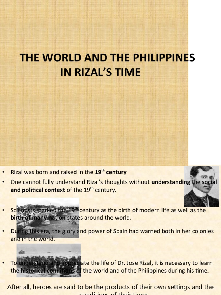The World and The Philippines in Rizal'S Time PDF
