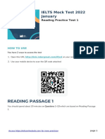 Reading Passage 1: IELTS Mock Test 2022 January
