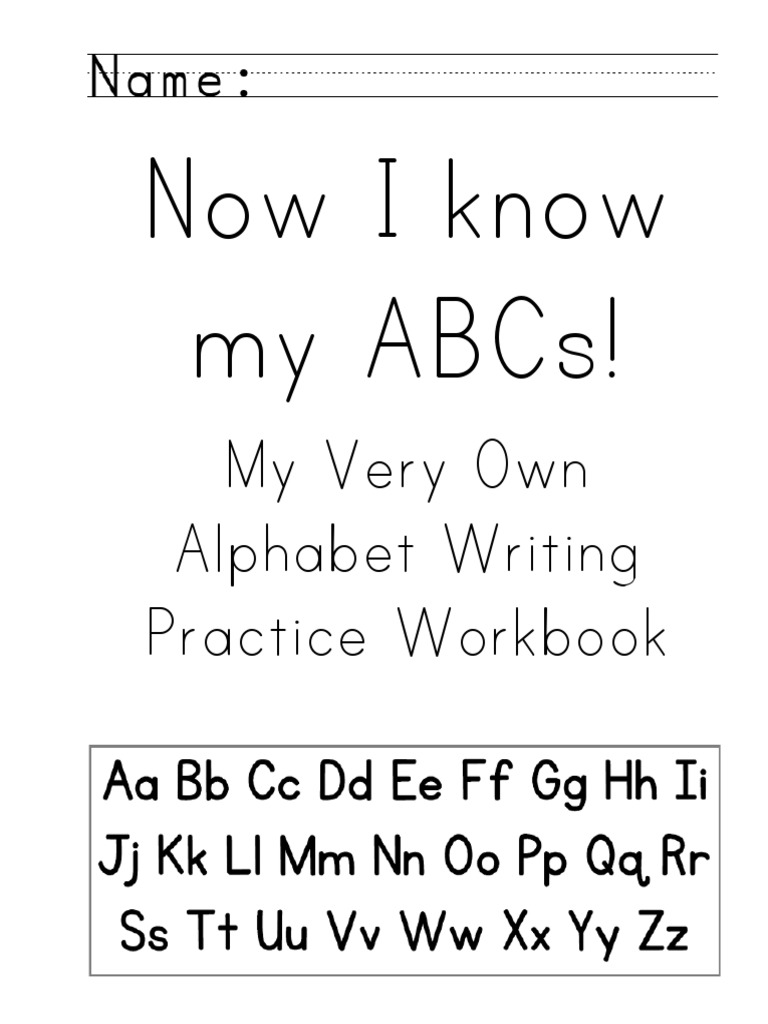 Alphabet Writing Practice Workbook | PDF | Career & Growth | Language ...