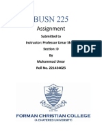 BUSN 225: Assignment