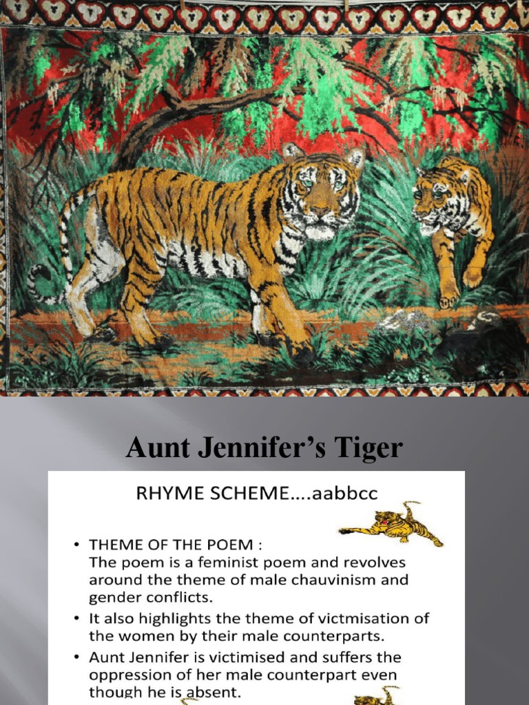 Aunt Jennifer's Tiger PDF